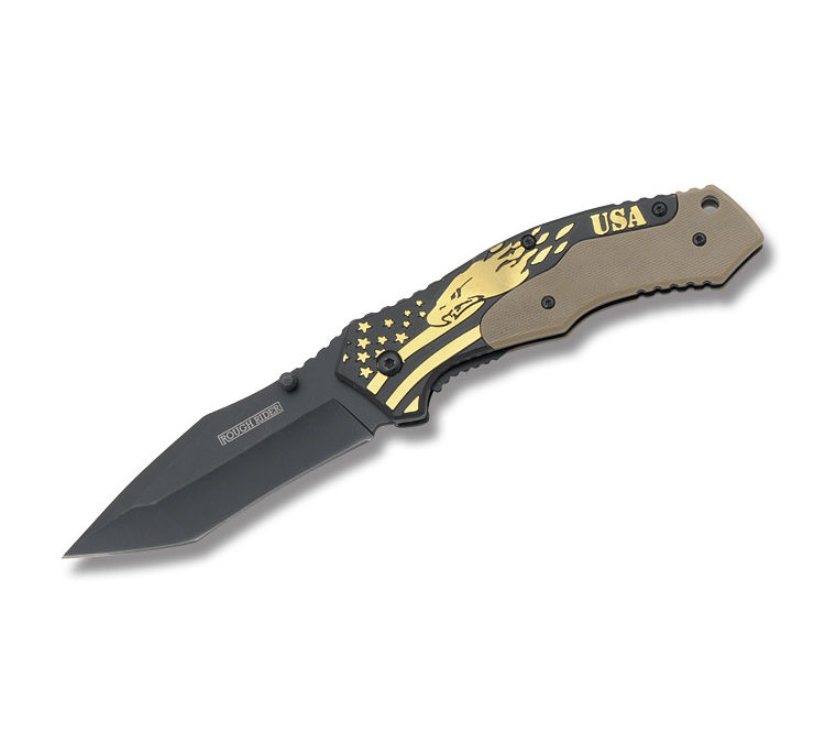 Eagle Plain Edge Linerlock Aluminum Handle