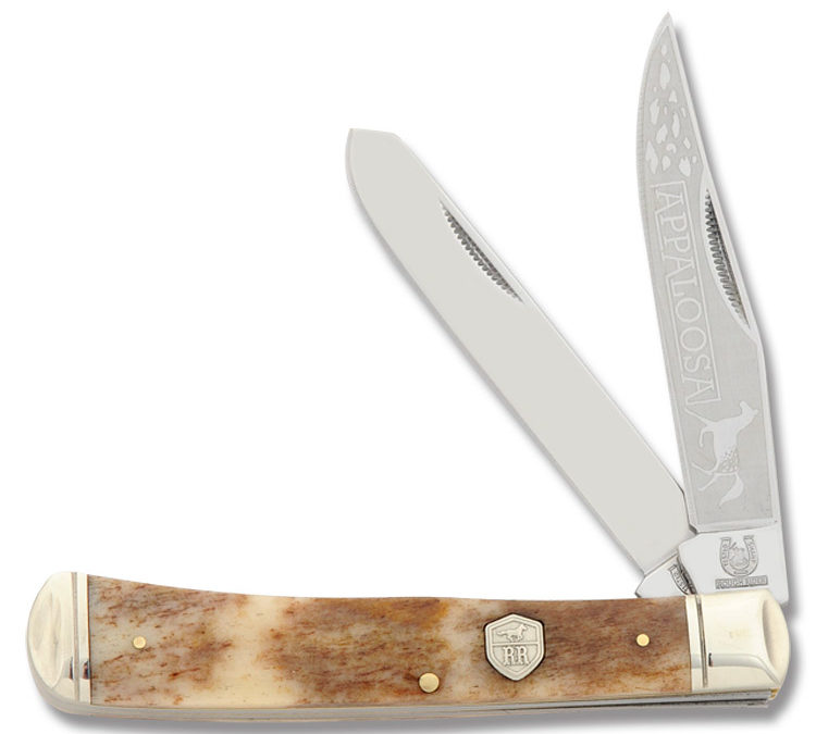 Trapper Brown Appaloosa Smooth Bone Handle