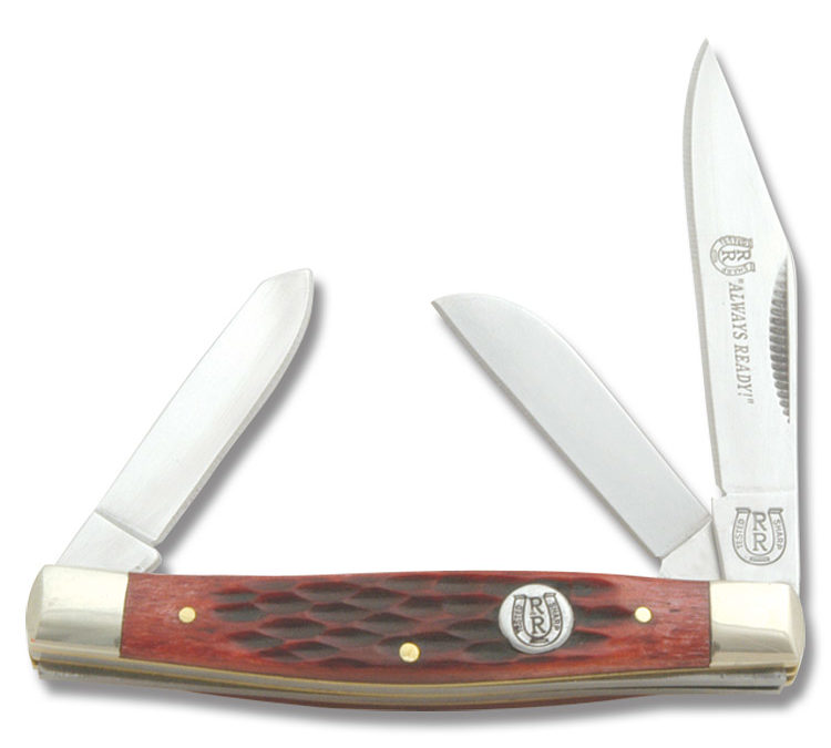 Small Stockman Red Jigged Bone Handle