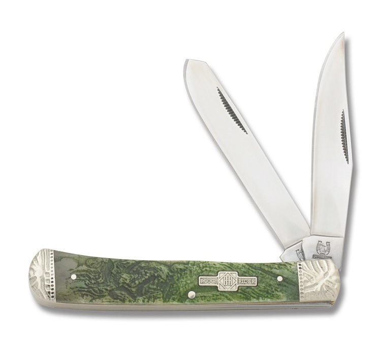 Trapper Moss Jigged Green Bone Handle