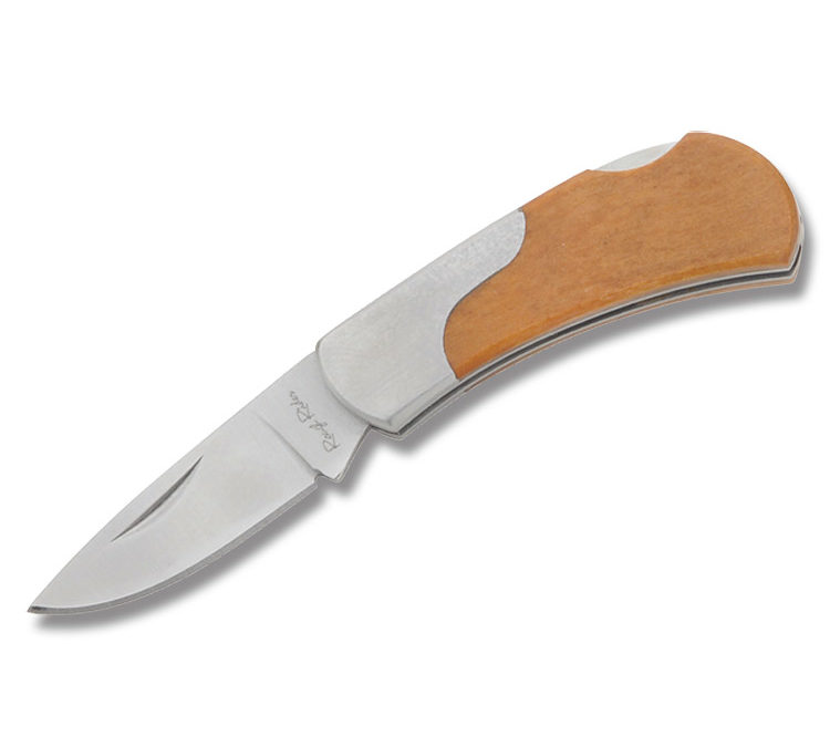 Little Filly Wild West Mustang Lockback Amber Smooth Bone Handle