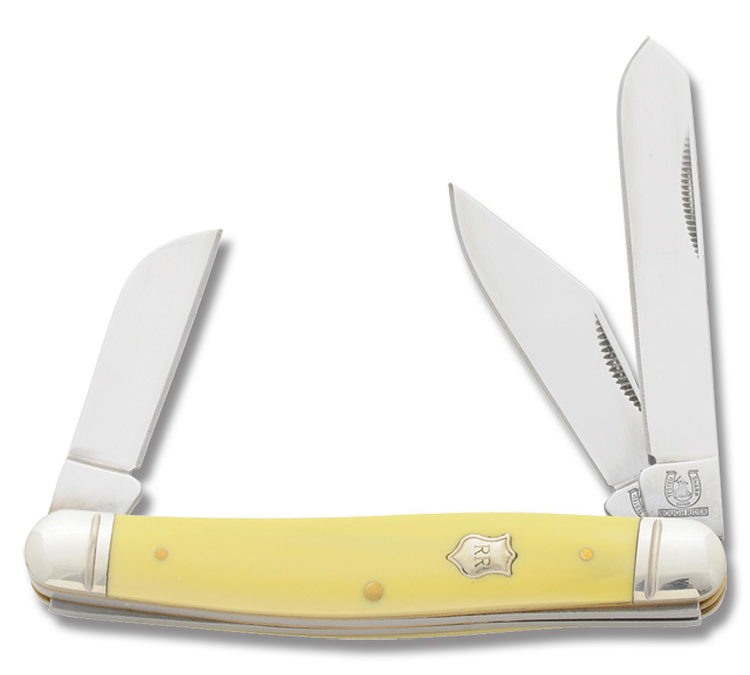 Stockman Yellow Composition Handle – 4 Inch Closed