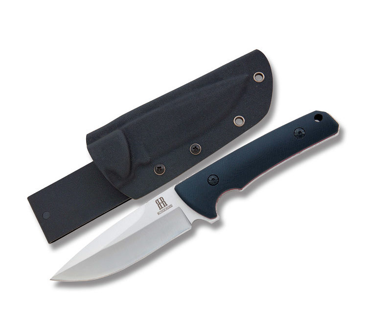 High Quality Medium Tactical Fixed Blade Black G-10 Handle