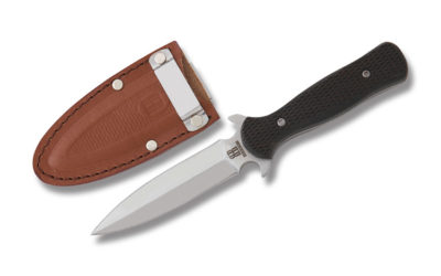 Small Boot Knife Checkered Wood Handle